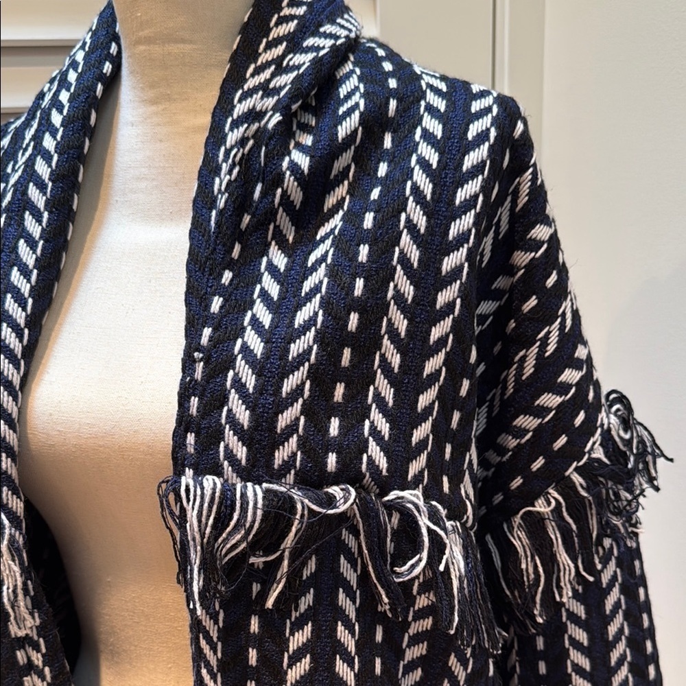 CUPCAKES AND CASHMERE Black and White Cardigan Sweater size XS - Picture 3 of 5